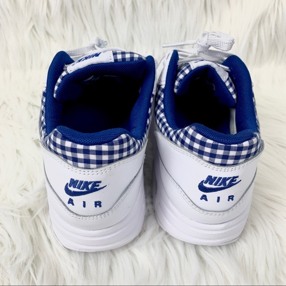 Nike Air Max 1 OG Women’s White Blue Plaid - Picture 6 of 8